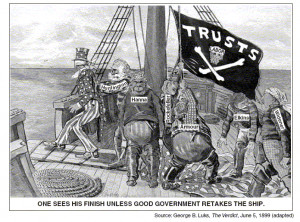 Andrew Carnegie Cartoon Robber Baron Government policies have