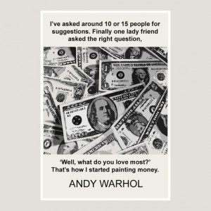 art print Andy Warhol quote 1 art quotes art by StruggleToClimb