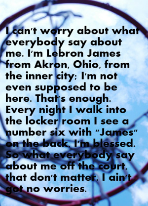 Lebron James on Haters and Critics