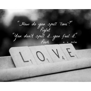 Winnie the Pooh Quote Love Print Photography A. A. Milne Quote ...