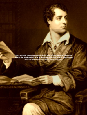 Lord Byron quotes, is an app that brings together the most iconic ...