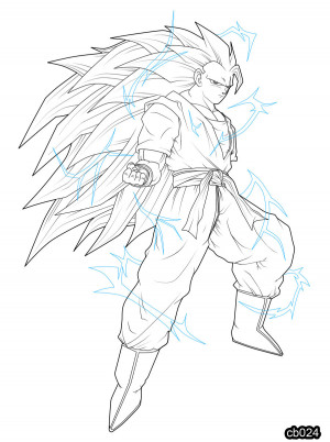 Little Gohan Colouring Pages