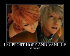 Final Fantasy Hope And Vanille Kiss Hope and vanille poster by