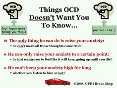 Ocd- obsessive compulsive disorder More