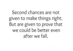 Second chances