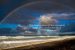 ... -inspirational-RAINBOW-motivational-poster-BIBLICAL-QUOTE-24X36