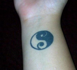 Bambi and Alex's tattoo on wrist- yin yang