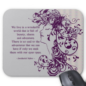 KRW Beauty Flourishes Quote Mouse Mat