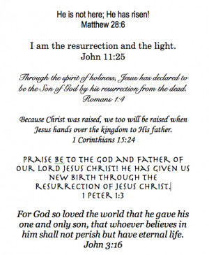 Easter Bible Verses For Kids