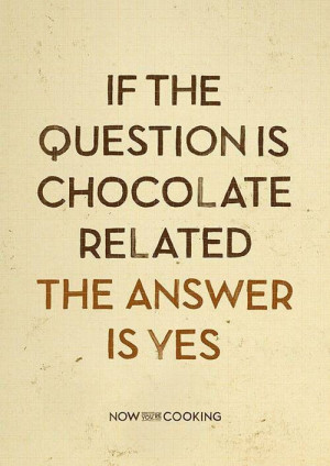 Belgian chocolate that is!