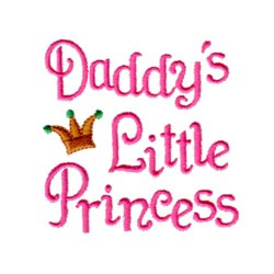 Daddys Little Princess embroidery design