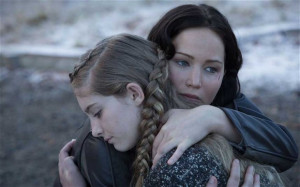 Willow Shields, left, and Jennifer Lawrence in The Hunger Games ...