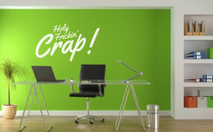 Quote Decal 'Holy Frickin Crap' Vinyl Wall by RefinedVinylDecals, £24 ...