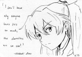 Asuka / Hideaki Anno's quote by Epiroogu
