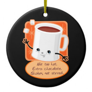Cute Hot Cocoa Mug Christmas Ornament
