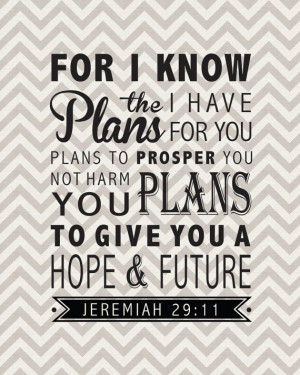 Jeremiah 2911 Bible Verse Inspirational Quote by ANCHORandVINE, $20.00 ...