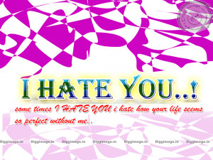 hate You wallpaper, I hate u wallpaper, wallpaper I hate You