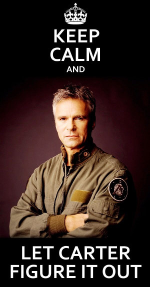 ... know Carter will. Stargate SG-1- Oh How I LOVE LOVE Col. Jack O'Neill