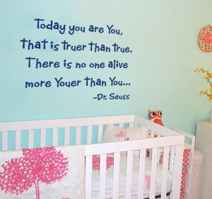 Children Quote Wall Decal Dr Seuss Quote Nursery Kids Vinyl Wall Decal