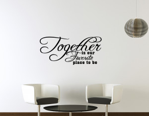 ... Is Our Favorite Place Family Vinyl Wall Quote Sticker Decal Decor J225