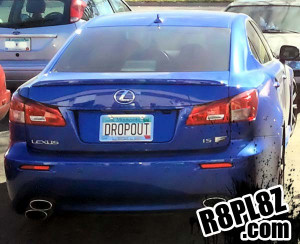 Monogrammed License Tag