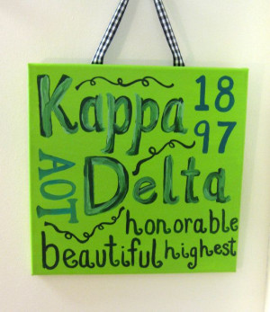 Kappa Delta Collage Painting
