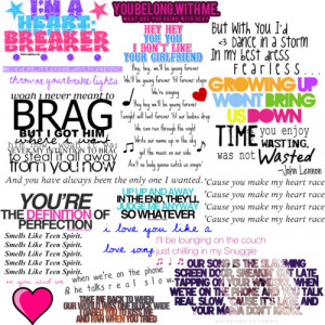 One Direction Song Lyric Quotes