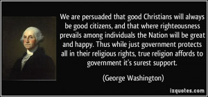 George Washington and Religion Quotes