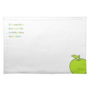 Quality products with quirky quotes place mat