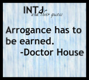 ... of ARROGANCE: an attitude of superiority manifested in an