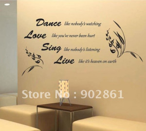 Dance, Sing, Love Quote Wall Decal : Target - HD Wallpapers