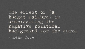 the Negative Political Background for the Euro ~ Failure Quote