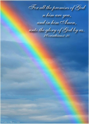 Rainbow Greeging Card With Verse Photograph