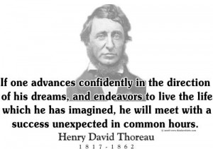 ThinkerShirts.com presents Henry David Thoreau and his famous quote ...