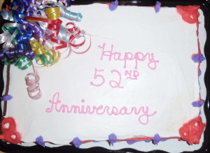 60th Diamond Wedding Anniversary Cake