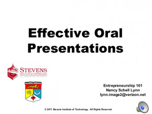 oral presentations module