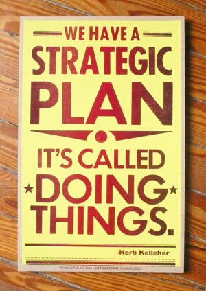 Strategic Plan: Doing Things