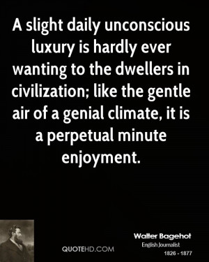 slight daily unconscious luxury is hardly ever wanting to the ...