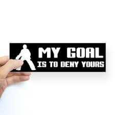 My Goal, Field Hockey Goalie Bumper Bumper Sticker