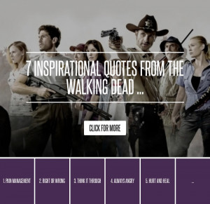 Walking Dead Inspirational Quotes