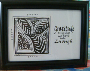 ... Quote - Gratitude turns what we have into Enough - ChangedAttitudes