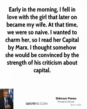 Early In The Morning. I Fell In Love With The Girl That Later On ...