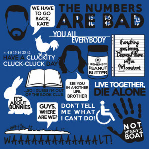 Lost Quotes Collage t-shirt