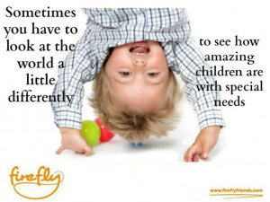 Special needs postcard - look at the world a little differently