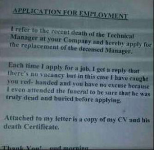 Just for fun: Funny letter of employment