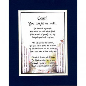 coaches poem