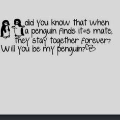 really like penguins and really love this quote More
