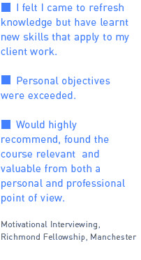 ... skills that apply to my client work. Personal objectives were exceeded