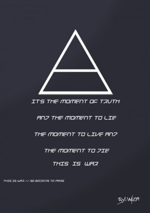 30 Seconds To Mars - This Is War Quote by harezz39