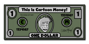 Funny Money Cartoon Dollar